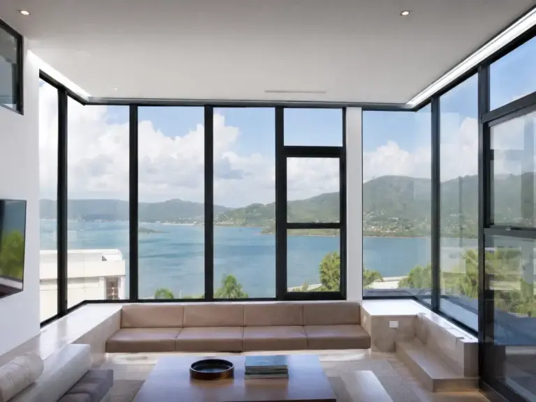 Modern black aluminium windows installed in a Sydney home
