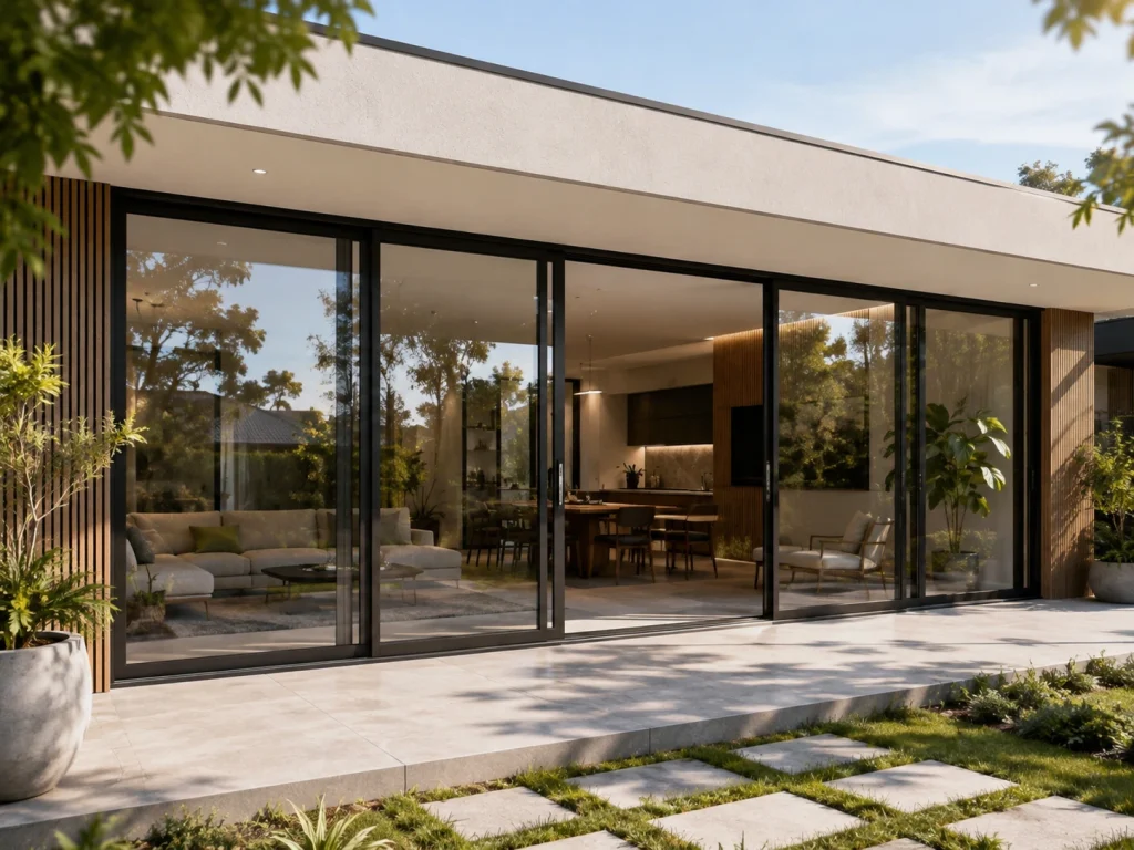 6 panel sliding doors