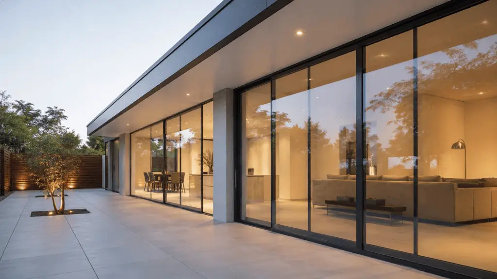 Custom glass installation for aluminium windows and doors in Sydney