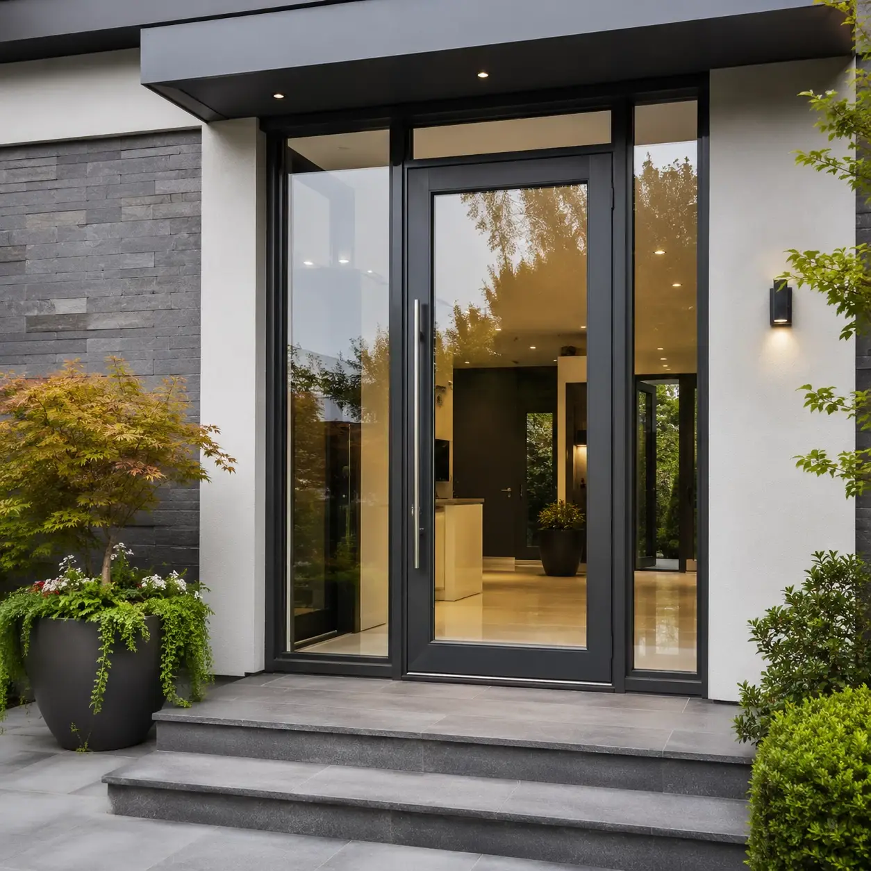 modern door and flyscreen
