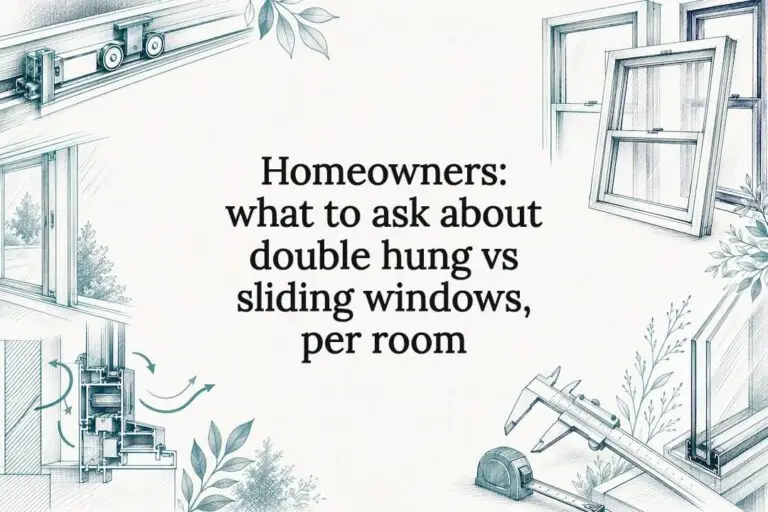 Decorative double hung and sliding window title card